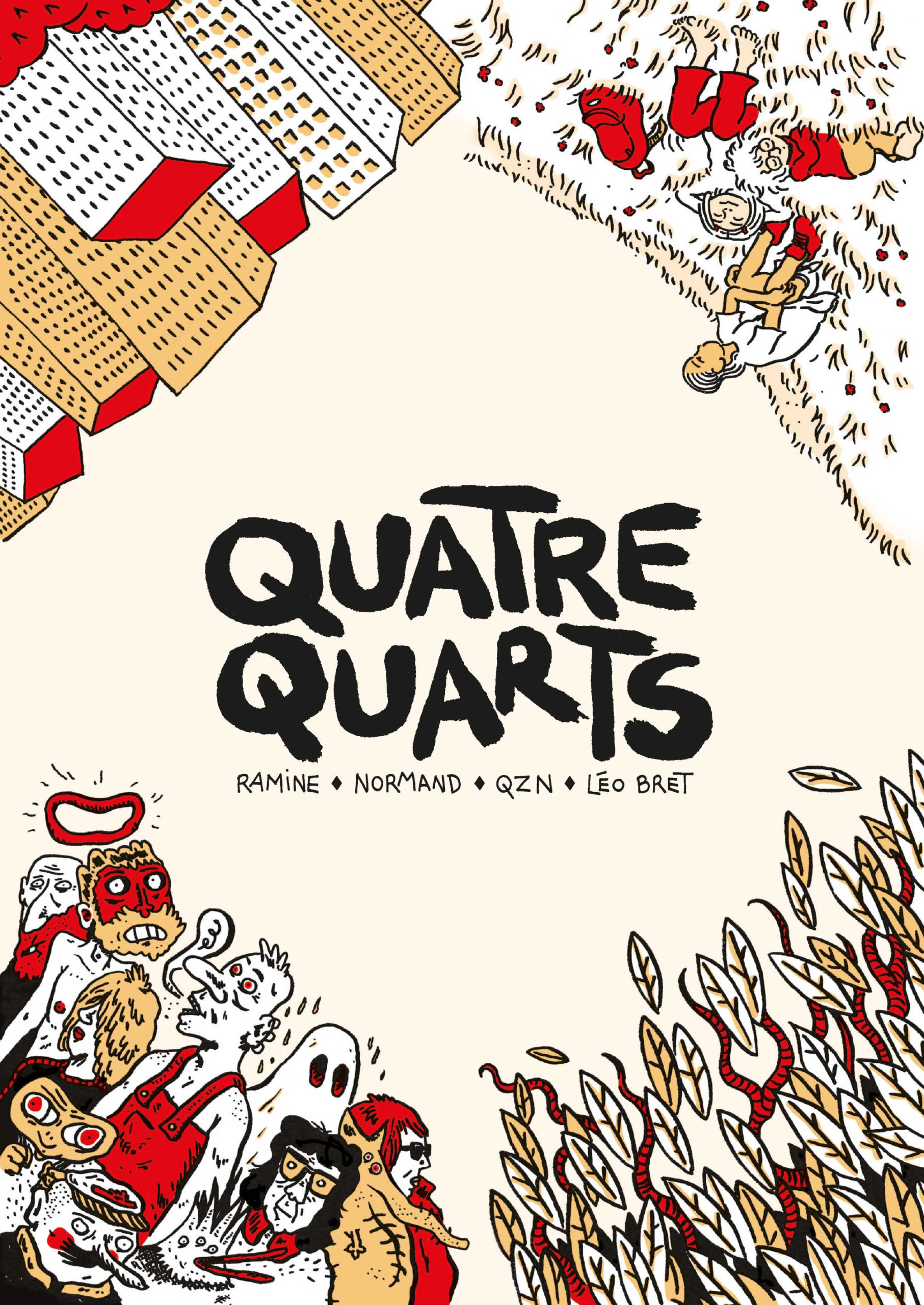 Première de couverture du livre Quatre Quarts.