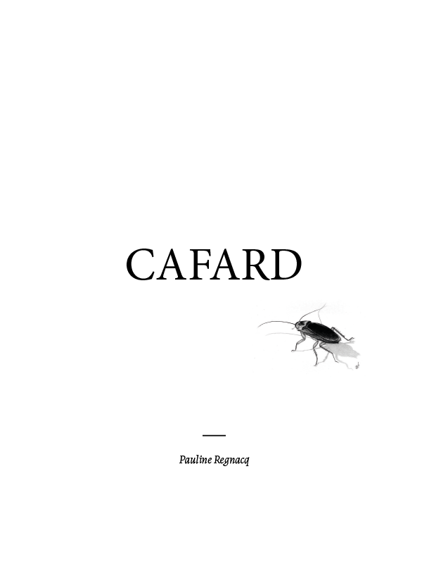 Première de couverture du livre Cafard